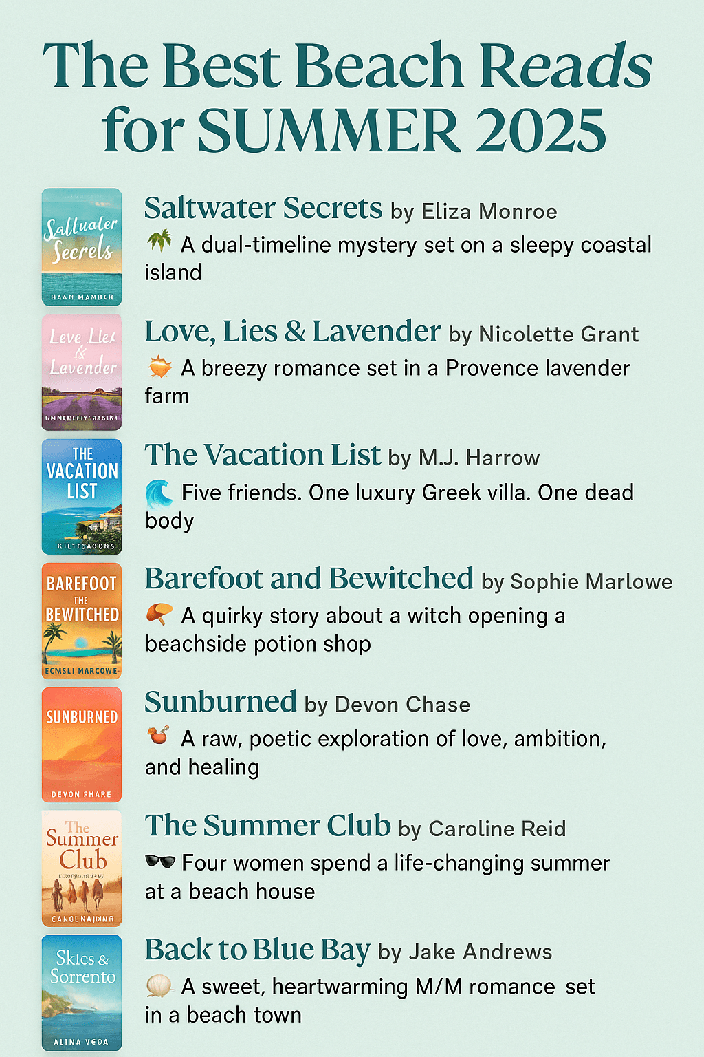 The Best Beach Reads for Summer&nbsp;2025